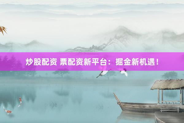 炒股配资 票配资新平台：掘金新机遇！